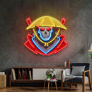 Dark Samurai Skull LED Neon Sign Light Pop Art