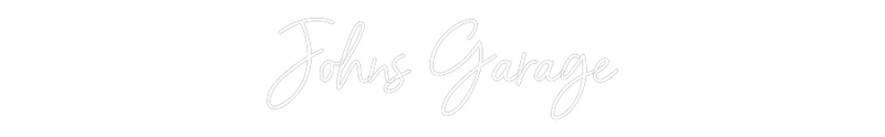 Custom Neon: Johns Garage