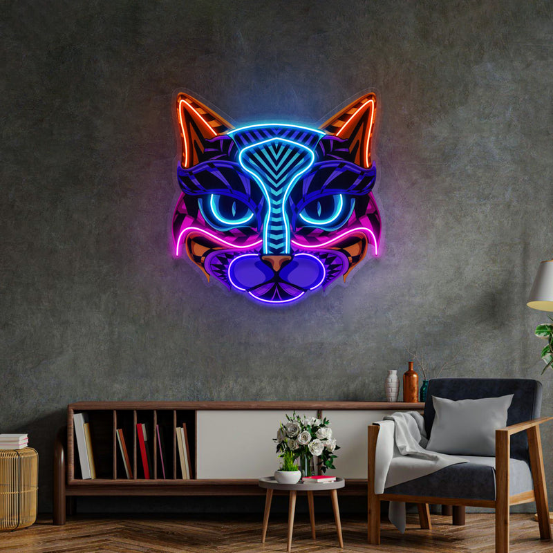 Decorative Cat LED Neon Sign Light Pop Art