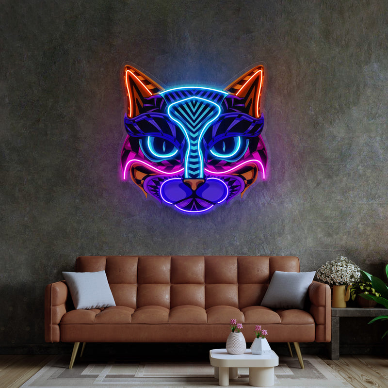 Decorative Cat LED Neon Sign Light Pop Art