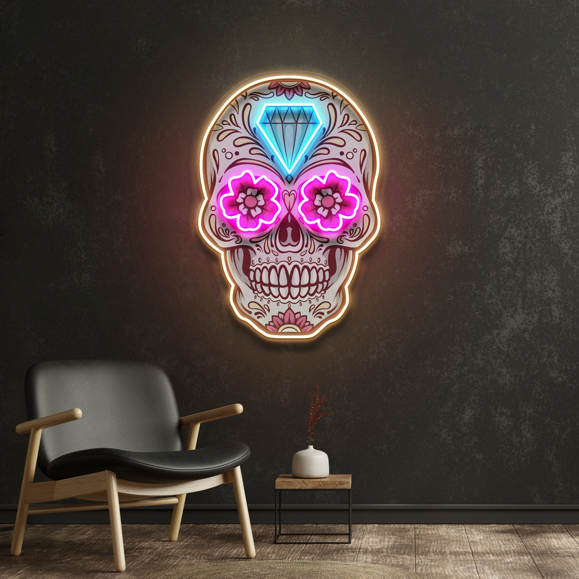 Decor Skull LED Neon Sign Light Pop Art