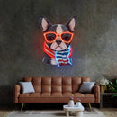 Dog Glass LED Neon Sign Light Pop Art