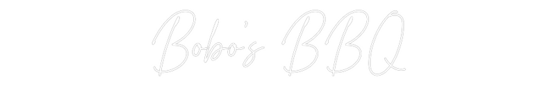 Custom Neon: Bobo’s BBQ