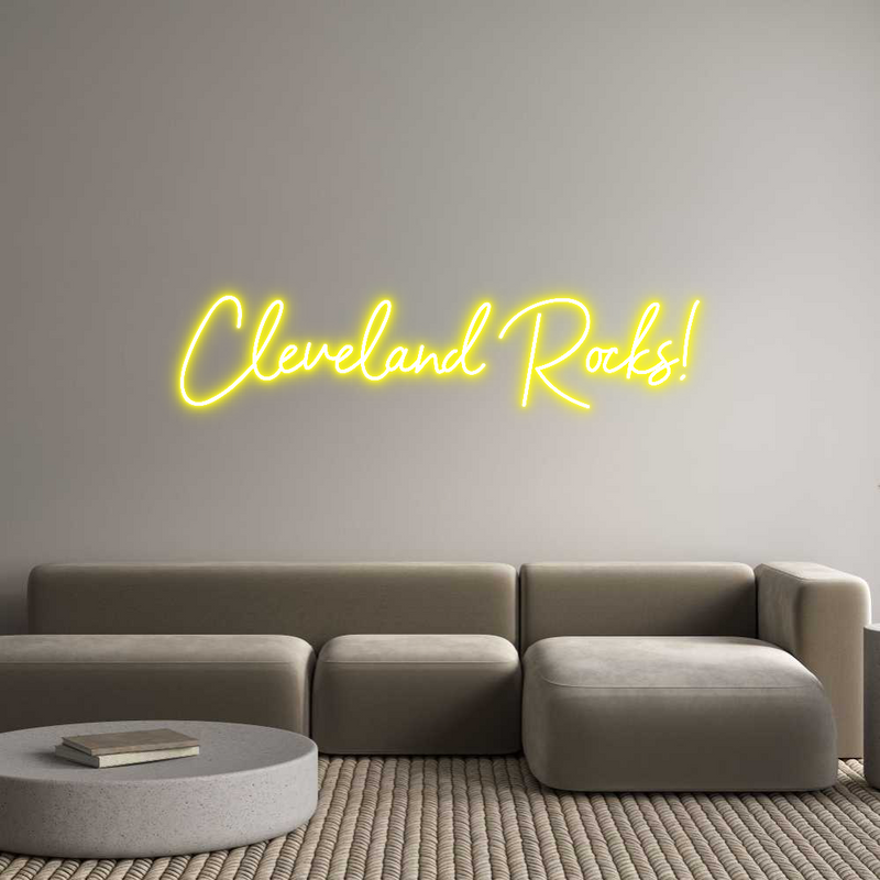 Custom Neon: Cleveland Roc...