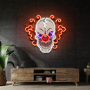 Evil Clown Skull LED Neon Sign Light Pop Art