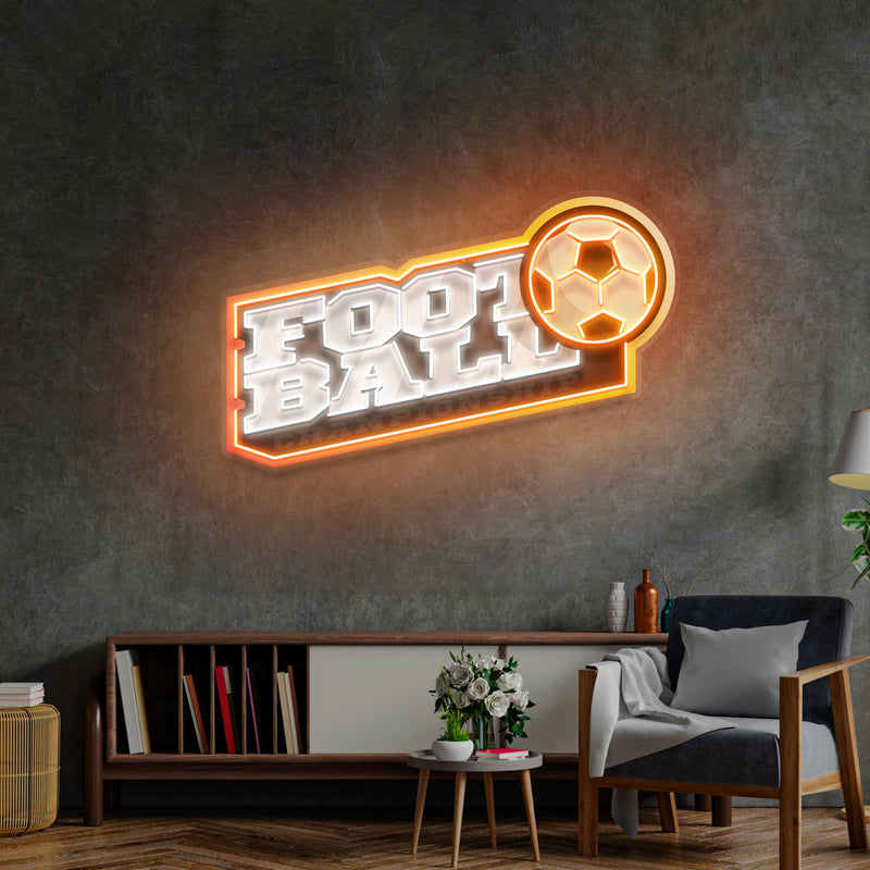 Football LED Neon Sign Light Pop Art