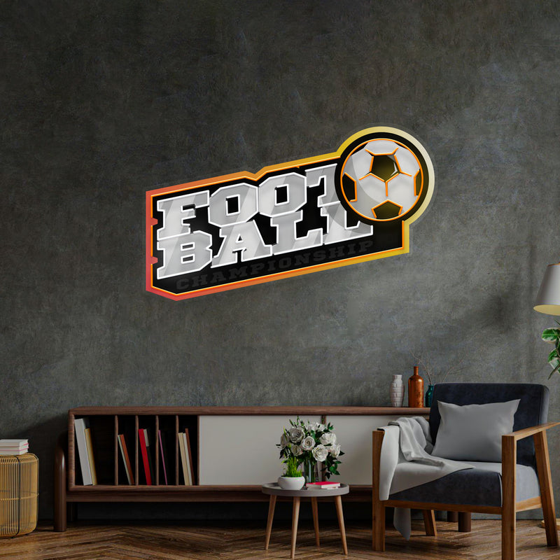 Football LED Neon Sign Light Pop Art