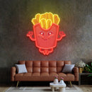French Fries LED Neon Sign Light Pop Art