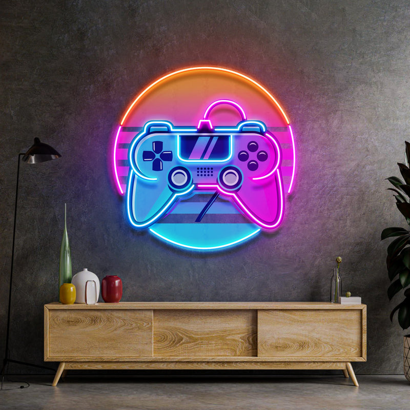 Game Plus Logo LED Neon Sign Light Pop Art
