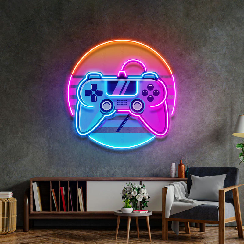 Game Plus Logo LED Neon Sign Light Pop Art