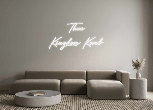 Custom Neon: Thee
Kingdom ... - Custom Neon Signs | LED Neon Signs | Zanvis Neon®