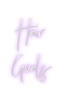 Custom Neon: Hair 
Goals - Custom Neon Signs | LED Neon Signs | Zanvis Neon®
