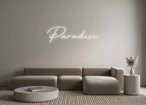 Custom Neon: Paradise - Custom Neon Signs | LED Neon Signs | Zanvis Neon®