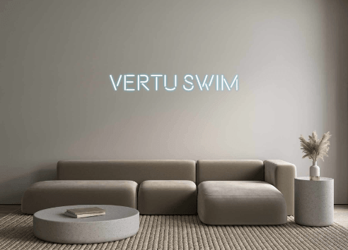 Custom Neon: VERTU Swim - Custom Neon Signs | LED Neon Signs | Zanvis Neon®