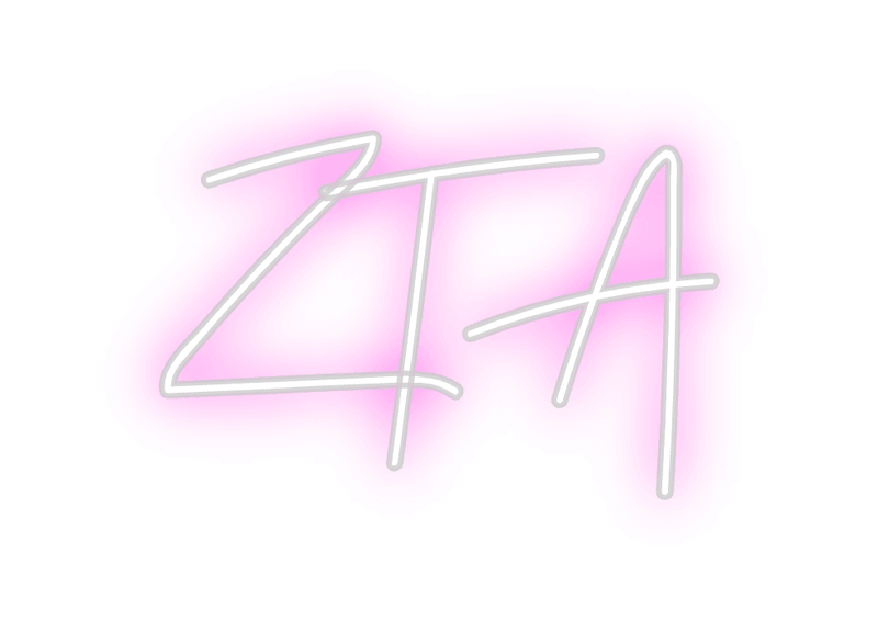 Custom Neon: ZTA - Custom Neon Signs | LED Neon Signs | Zanvis Neon®