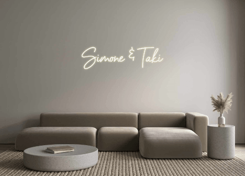 Custom Neon: Simone & Taki - Custom Neon Signs | LED Neon Signs | Zanvis Neon®