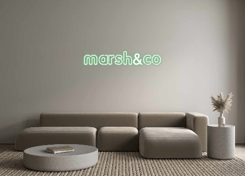 Custom Neon: marsh&co - Custom Neon Signs | LED Neon Signs | Zanvis Neon®