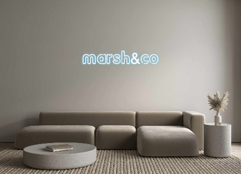 Custom Neon: marsh&co - Custom Neon Signs | LED Neon Signs | Zanvis Neon®