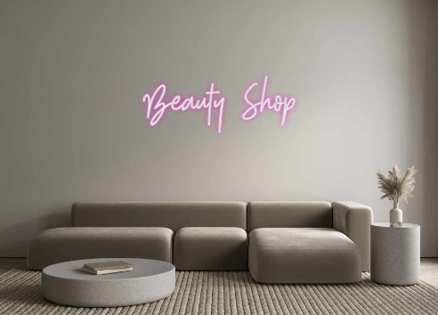 Custom Neon: Beauty Shop - Custom Neon Signs | LED Neon Signs | Zanvis Neon®
