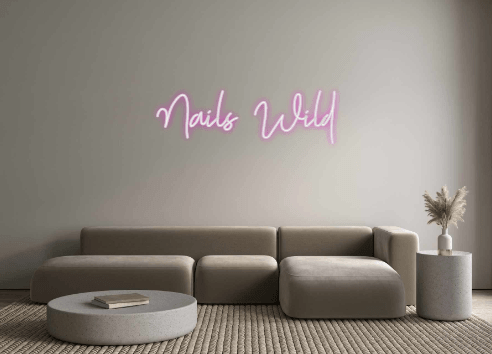 Custom Neon: Nails Wild - Custom Neon Signs | LED Neon Signs | Zanvis Neon®