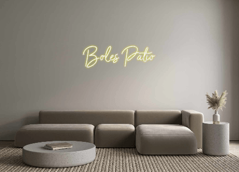 Custom Neon: Boles Patio - Custom Neon Signs | LED Neon Signs | Zanvis Neon®