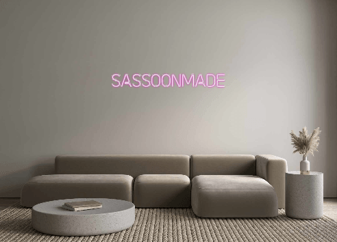 Custom Neon: SASSOONMADE - Custom Neon Signs | LED Neon Signs | Zanvis Neon®