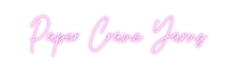 Custom Neon: Paper Crane Y...