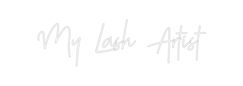 Custom Neon: My Lash Artist