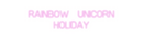 Custom Neon: Rainbow  Unic...