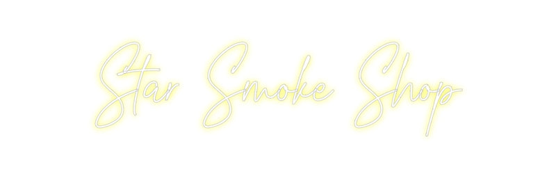 Custom Neon: Star Smoke Shop