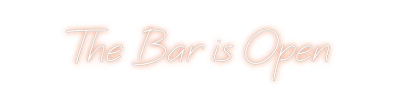 Custom Neon: The Bar is Open