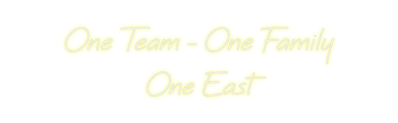 Custom Neon: One Team - On...