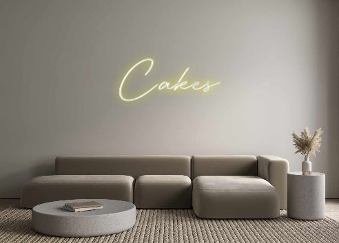 Custom Neon: Cakes