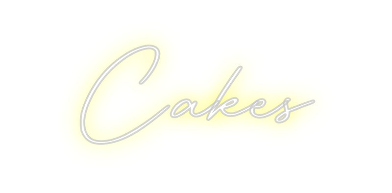 Custom Neon: Cakes