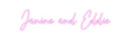 Custom Neon: Janine and Ed...