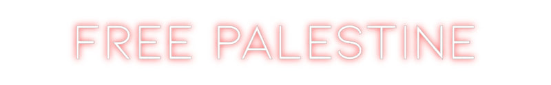 Custom Neon: Free Palestine