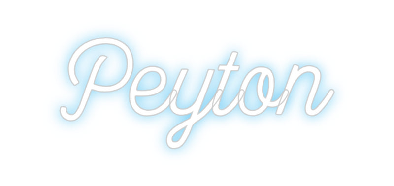 Custom Neon: Peyton