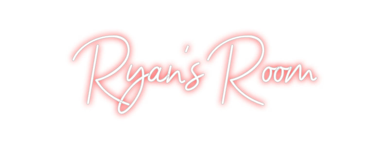 Custom Neon: Ryan's Room