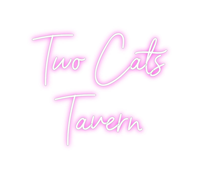 Custom Neon: Two Cats
Tav...