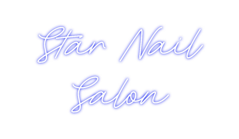 Custom Neon: Star Nail 
 ...