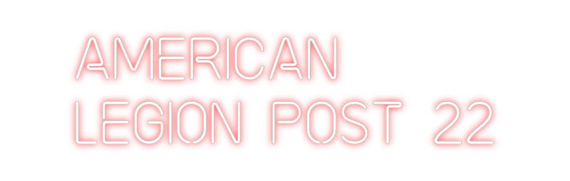 Custom Neon: AMERICAN
LEG...