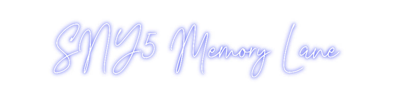 Custom Neon: SNY5 Memory L...