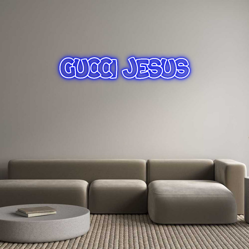 Custom Neon: Gucci Jesus