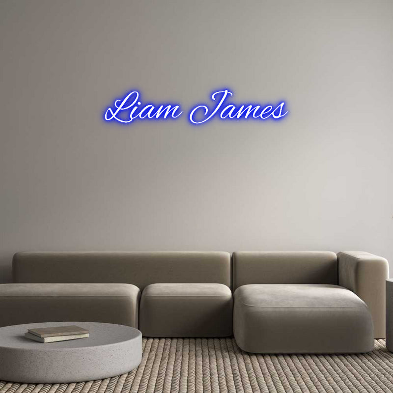 Custom Neon: Liam James