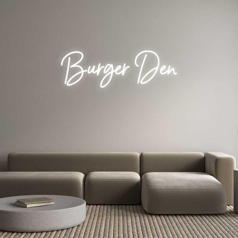 Custom Neon: Burger Den