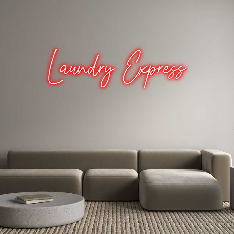 Custom Neon: Laundry Expre...
