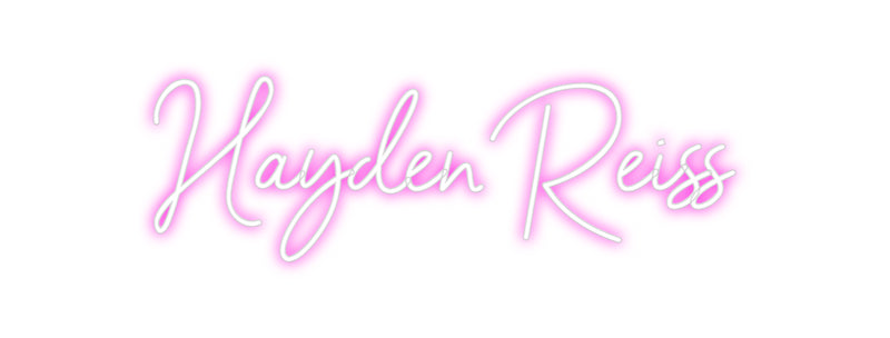 Custom Neon: Hayden Reiss