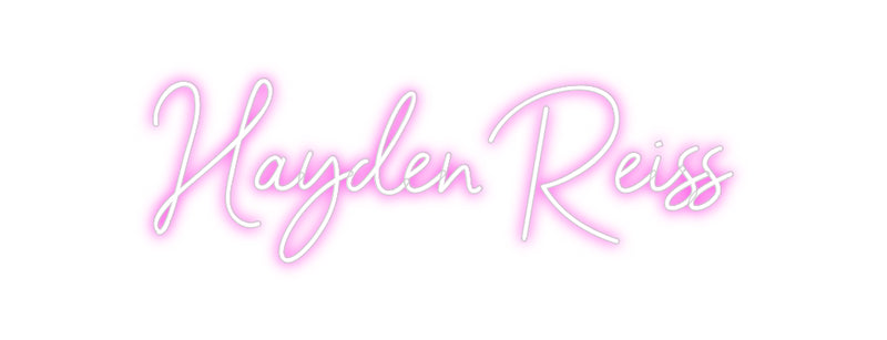 Custom Neon: Hayden Reiss