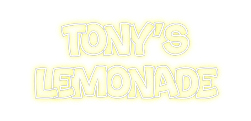 Custom Neon: TONY'S
 LEMO...