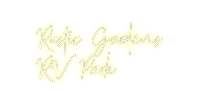 Custom Neon: Rustic Garden...